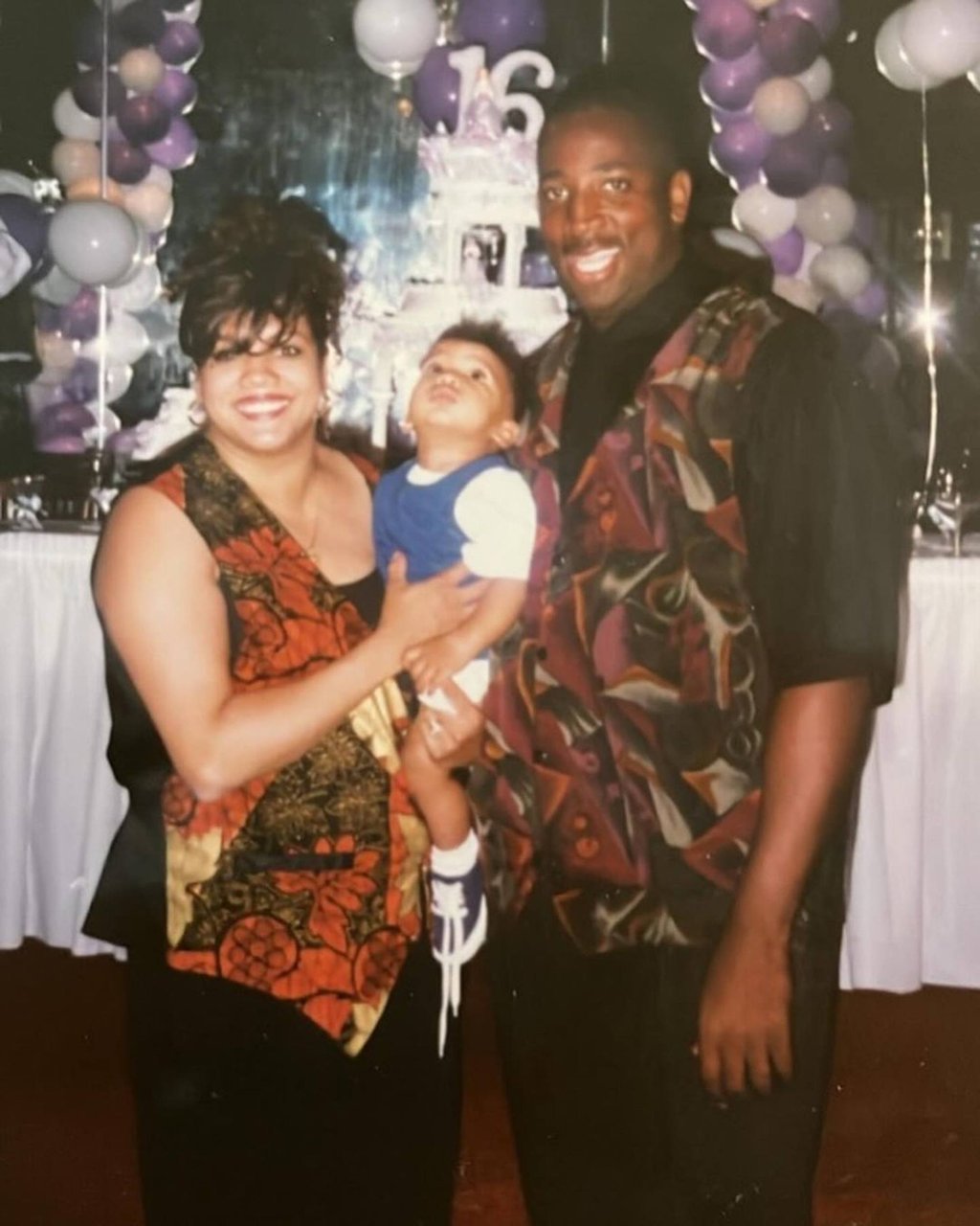 Karl-Anthony Towns shared a childhood photo in April 2020 in tribute to his mother, Jacqueline Cruz, who died at just 58 from Covid-19. Photo: @karltowns/Instagram