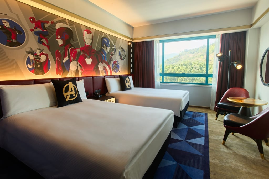 The recently renovated Disney’s Hollywood Hotel now features Marvel-themed guest rooms. The recently renovated Disney’s Hollywood Hotel now features Marvel-themed guest rooms.