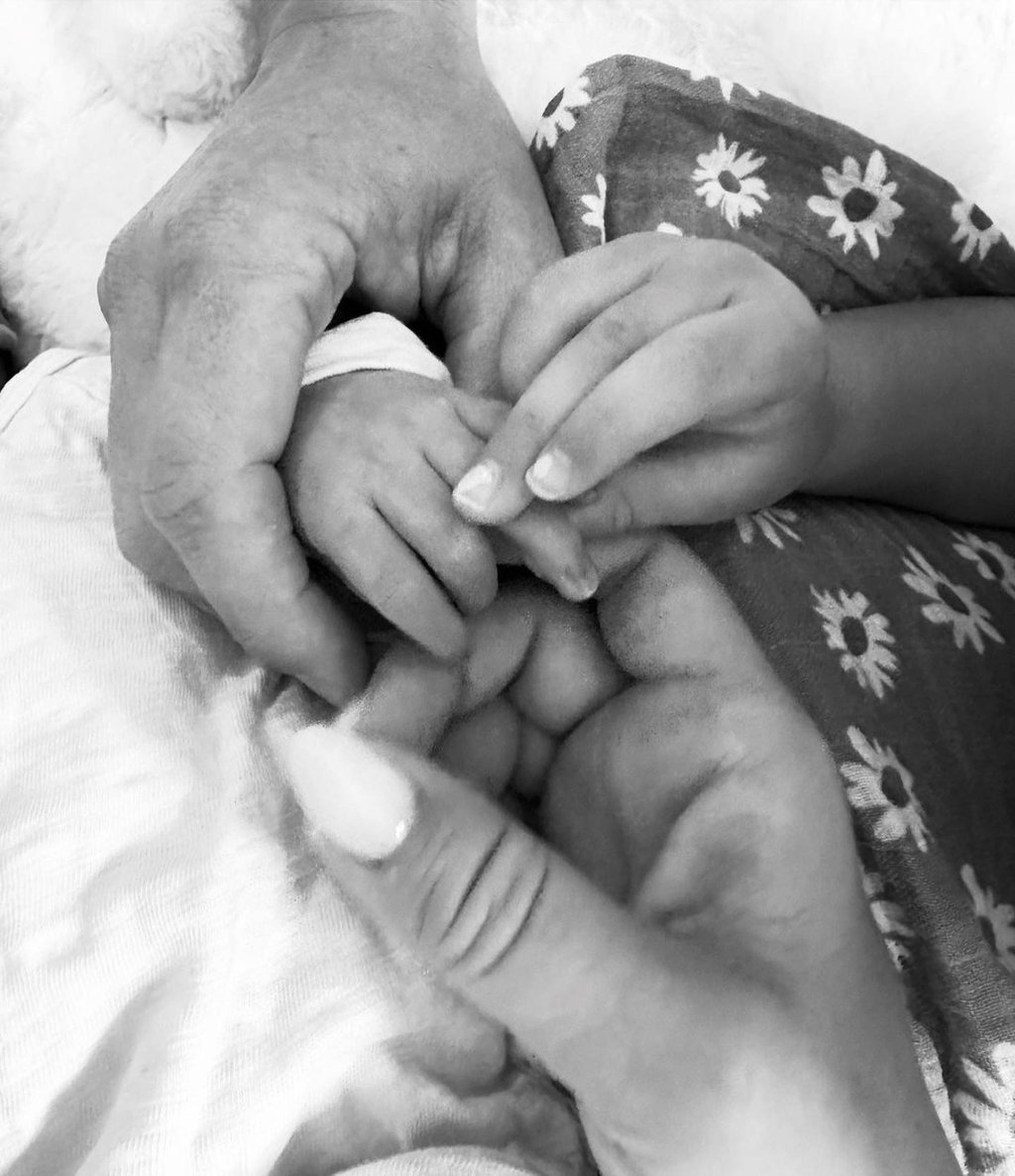 “Emerson Clover French, all three of us are obsessed with you,” Ashley Tisdale captioned a post announcing the birth of her second daughter this month. Photo: @ashleytisdale/Instagram