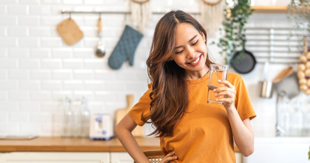 Rajnakova says poor gut health is linked to a range of serious conditions, which is why maintaining a healthy digestive system is key. When it comes to drinking, she says water is best. Photo: Shutterstock