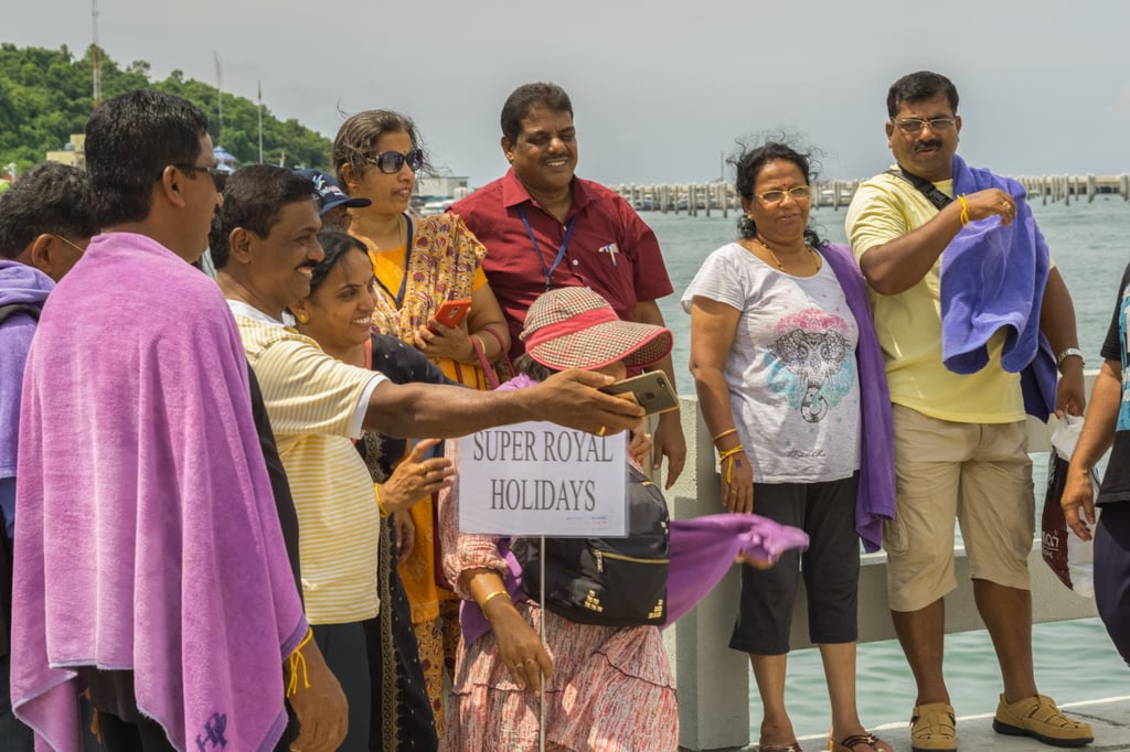 Indian tourists on Koh Larn, an island near Pattaya, in Thailand. Photo: Shutterstock