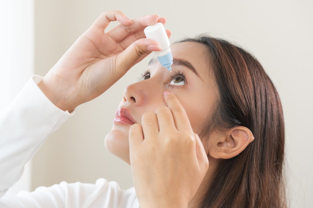 In the study, half the participants used eye drops four times a day and half used laughter therapy. Photo: Shutterstock