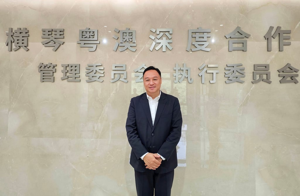 Su Kun, deputy director of the executive committee of the Hengqin Corporate Zone, pictured at his office in Hengqin on September 3, 2024. Photo: Enoch Yiu