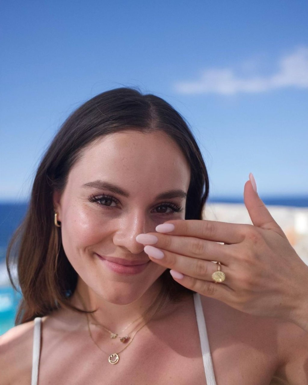 Holly Ramsay shows off her engagement ring. Photo: @gordongram/Instagram Holly Ramsay shows off her engagement ring. Photo: @gordongram/Instagram