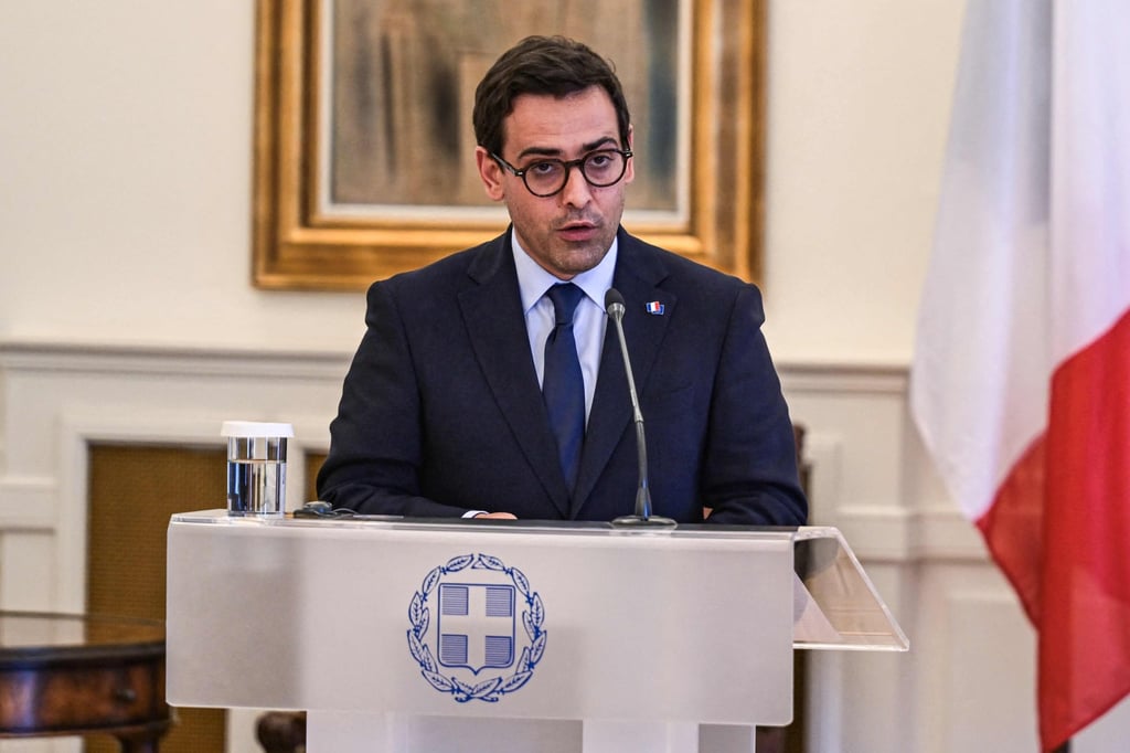 French Foreign Affairs Minister Stephane Sejourne was given the industrial portfolio by EU chief Ursula von der Leyen. Photo: AFP