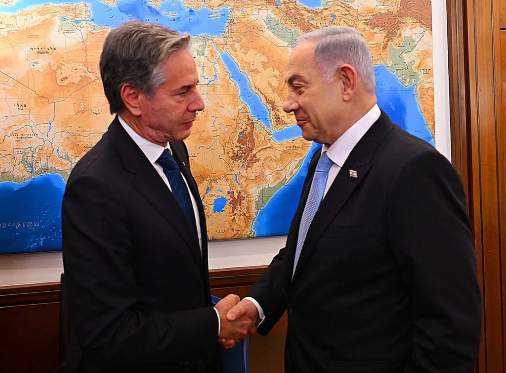 US Secretary of State Antony Blinken meeting with Israeli Prime Minister Benjamin Netanyahu in Jerusalem in August. File photo: Haim Zach/GPO/dpa US Secretary of State Antony Blinken meeting with Israeli Prime Minister Benjamin Netanyahu in Jerusalem in August. File photo: Haim Zach/GPO/dpa