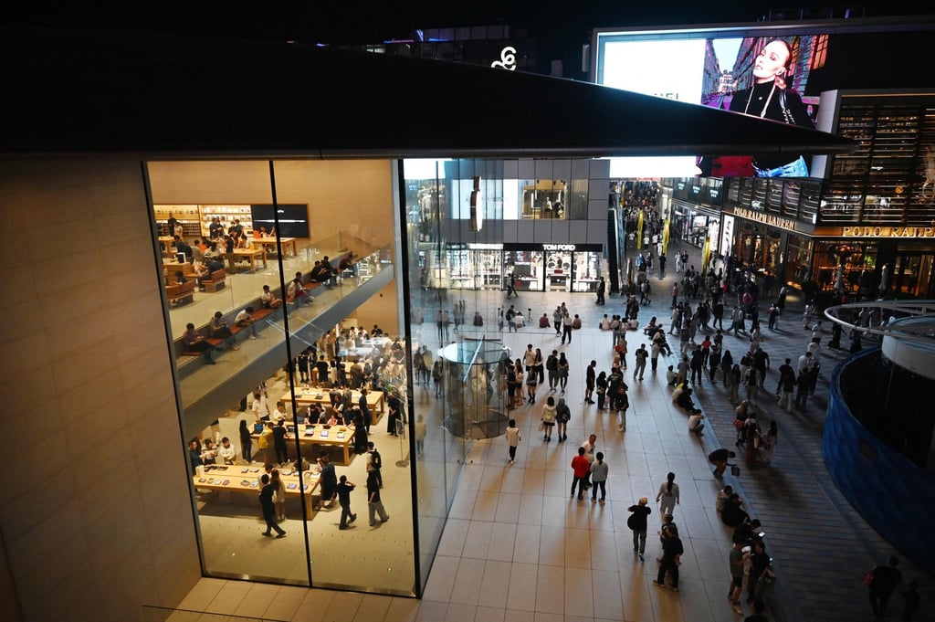 An Apple store in Beijing. Photo: AFP