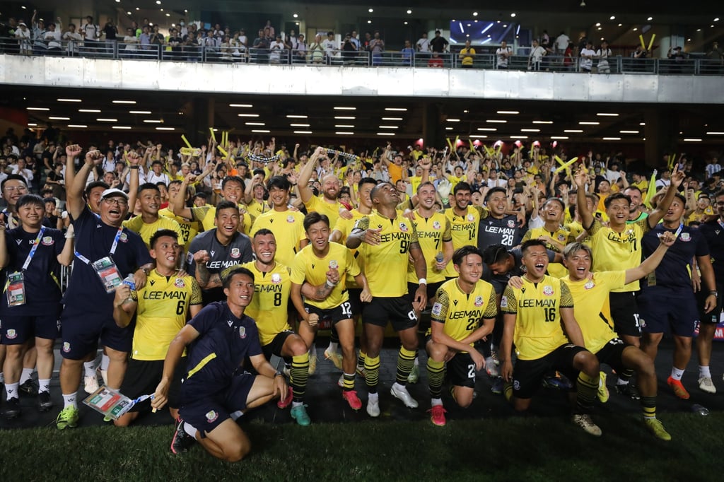 Lee Man celebrate beating Bali United in the 2023-24 AFC Champions League preliminary stage. Photo: Xiaomei Chen Lee Man celebrate beating Bali United in the 2023-24 AFC Champions League preliminary stage. Photo: Xiaomei Chen