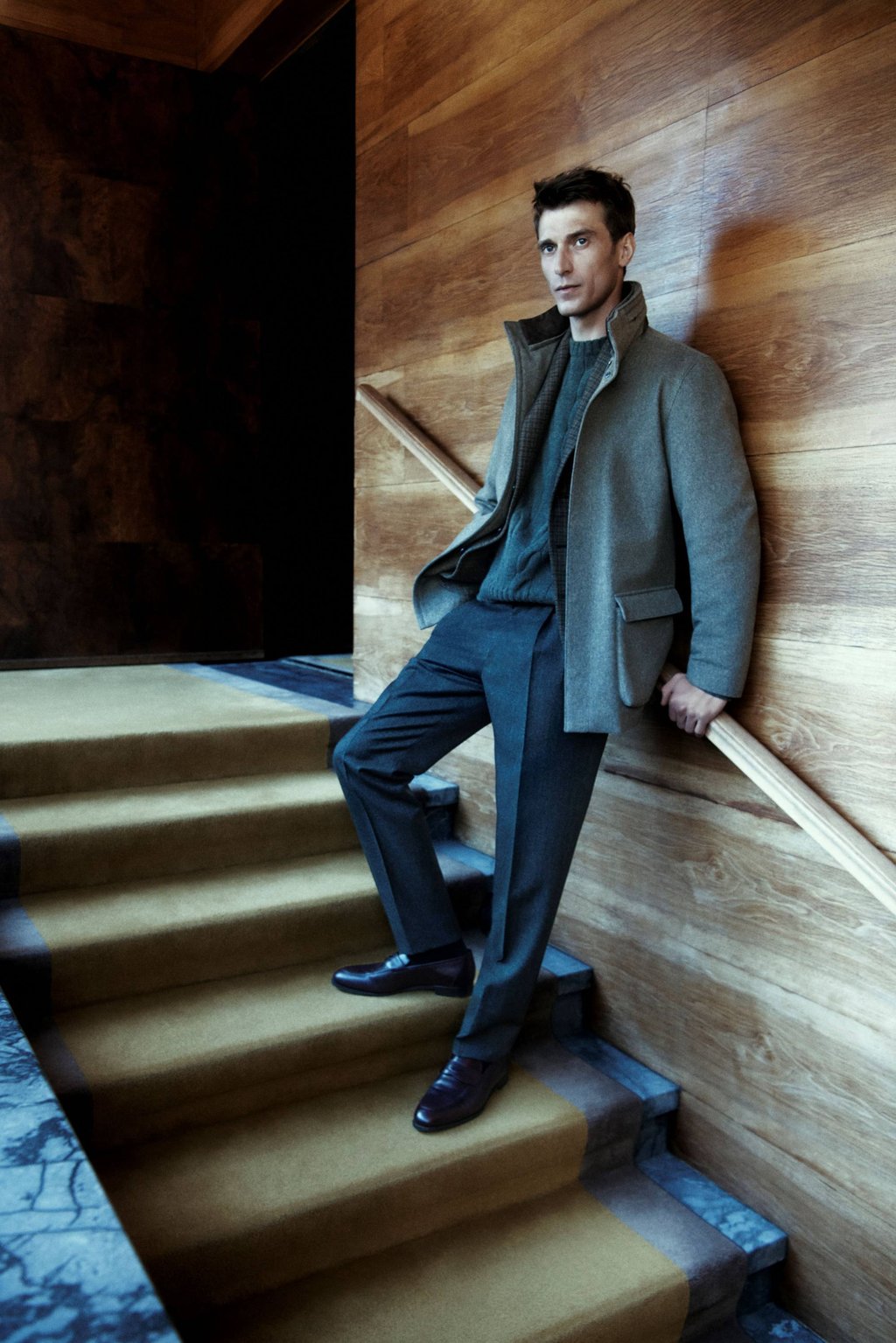 The Loro Piana Voyager over jacket can be adapted to different demands The Loro Piana Voyager over jacket can be adapted to different demands