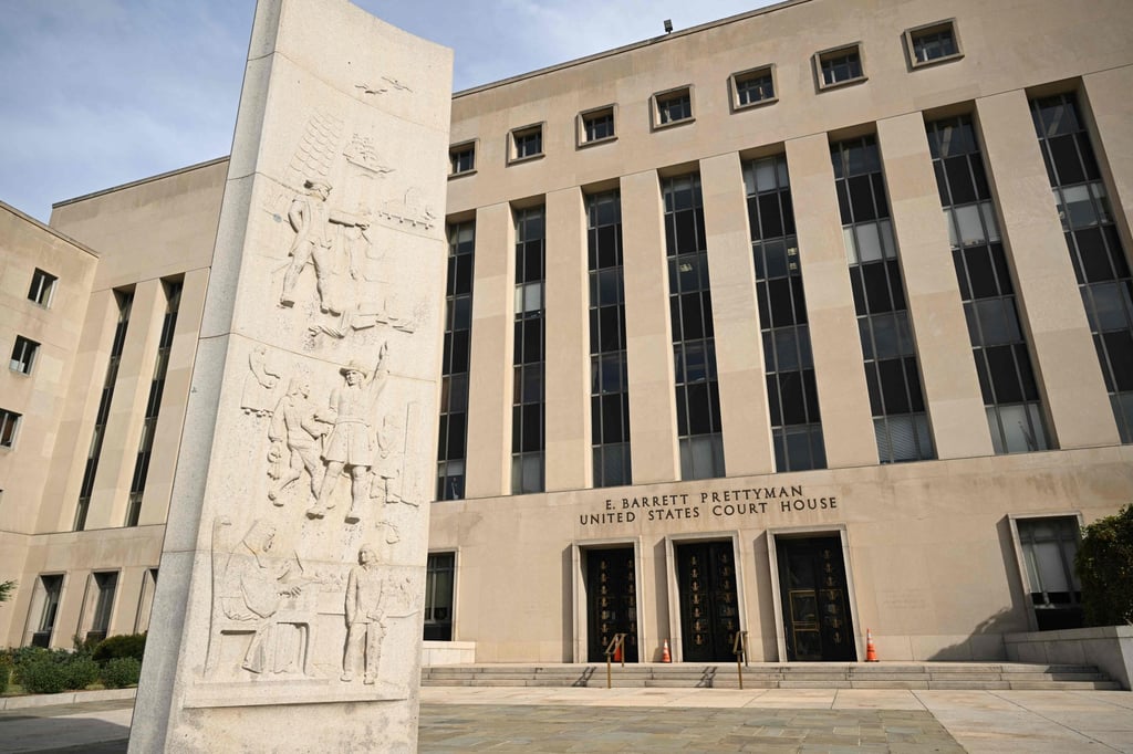 A view of the US federal courthouse in Washington where TikTok's legal challenge was heard on Monday. Photo: AFP