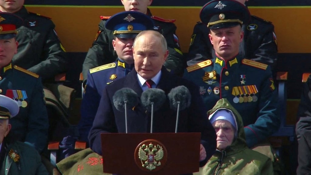 Russian President Vladimir Putin gives a speech during a military parade in Moscow’s Red Square in May. Photo: Kremlin.ru via Reuters Russian President Vladimir Putin gives a speech during a military parade in Moscow’s Red Square in May. Photo: Kremlin.ru via Reuters
