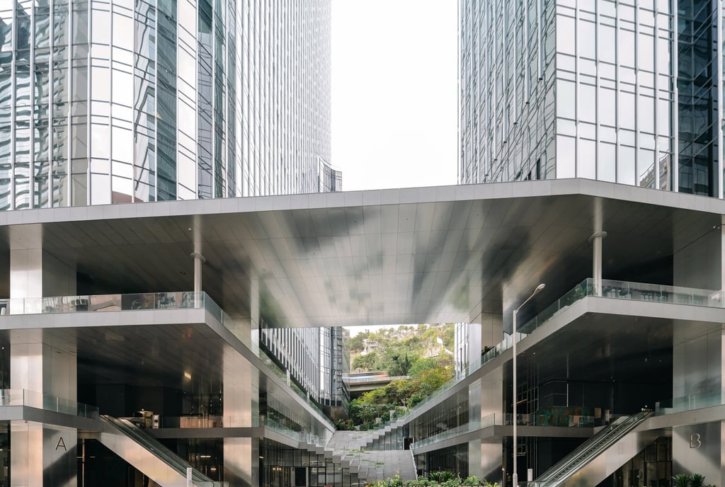 Newly opened twin office towers at 83 King Lam Street, Lai Chi Kok. Photo: courtesy of Kevin Mak Newly opened twin office towers at 83 King Lam Street, Lai Chi Kok. Photo: courtesy of Kevin Mak
