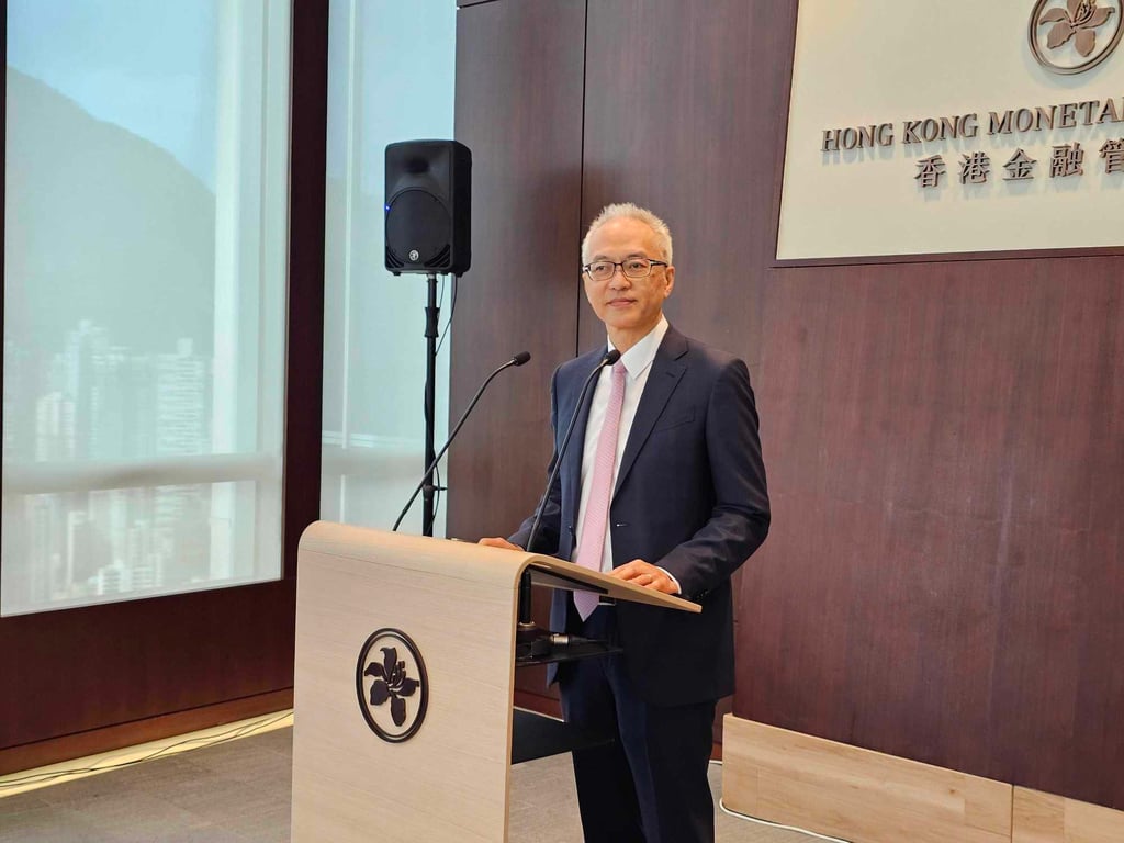 Howard Lee, acting chief executive officer of the Hong Kong Monetary Authority (HKMA), during a press briefing on September 19, 2024. Photo: Enoch Yiu