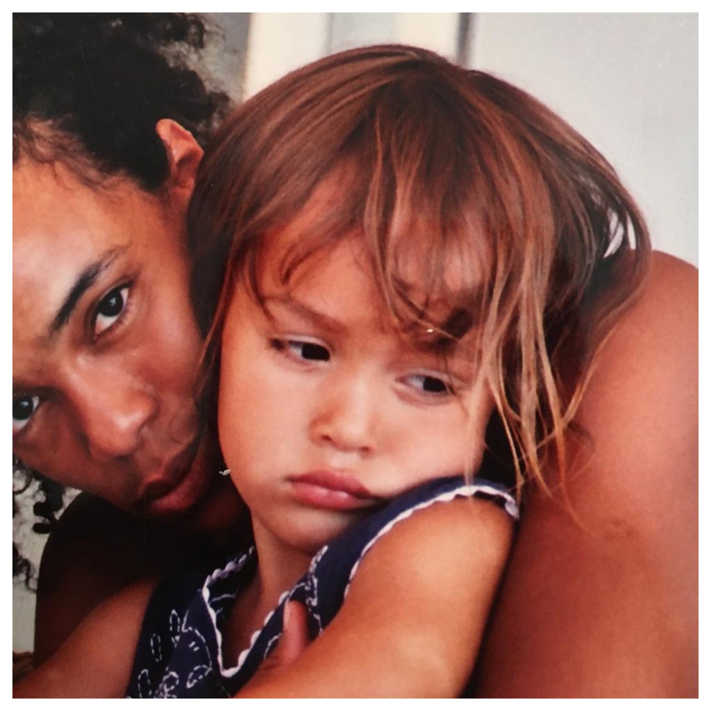 A young Thalia Besson with her mum, Virginie Besson-Silla. Photo: @thaliabesson/Instagram