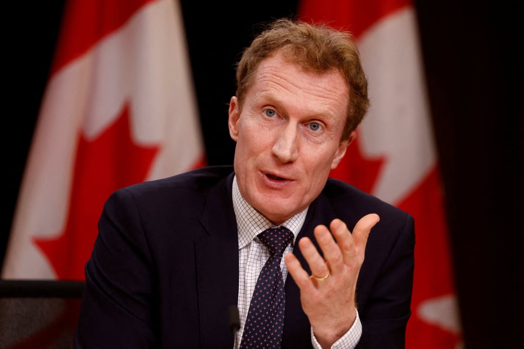 Canada’s Minister of Immigration, Refugees and Citizenship Marc Miller takes part in a press conference in Ottawa in January. Photo: Reuters