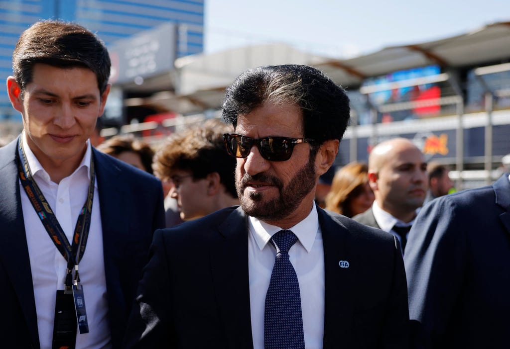 FIA president Mohammed Ben Sulayem has asked for less swearing by drivers on television. Photo: Reuters