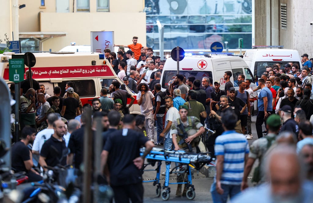 Thousands of people were injured in the blasts, including Hezbollah fighters. Photo: Reuters Thousands of people were injured in the blasts, including Hezbollah fighters. Photo: Reuters