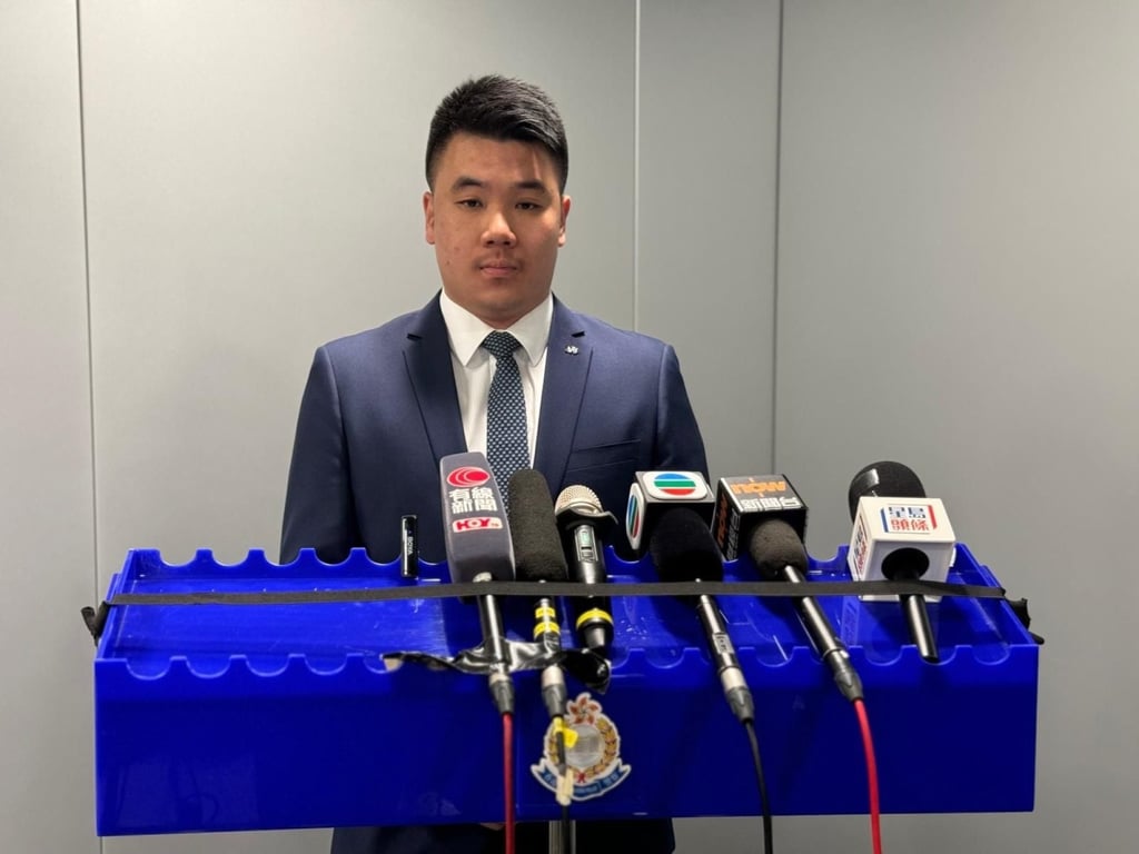 Inspector Liong Chun-hin of the force’s narcotics bureau. Photo: SCMP Inspector Liong Chun-hin of the force’s narcotics bureau. Photo: SCMP