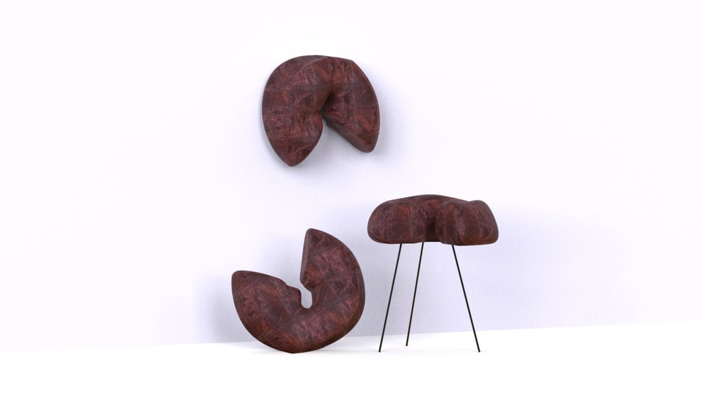 Rita Nazareno and Gabriel Lichauco’s Panika, on display at Emerge, comprises a wall piece, a sculpture and a side table shaped like barter rings, made from woven wicker and chair cane. Photo: Courtesy of Nazareno and Lichauco Rita Nazareno and Gabriel Lichauco’s Panika, on display at Emerge, comprises a wall piece, a sculpture and a side table shaped like barter rings, made from woven wicker and chair cane. Photo: Courtesy of Nazareno and Lichauco