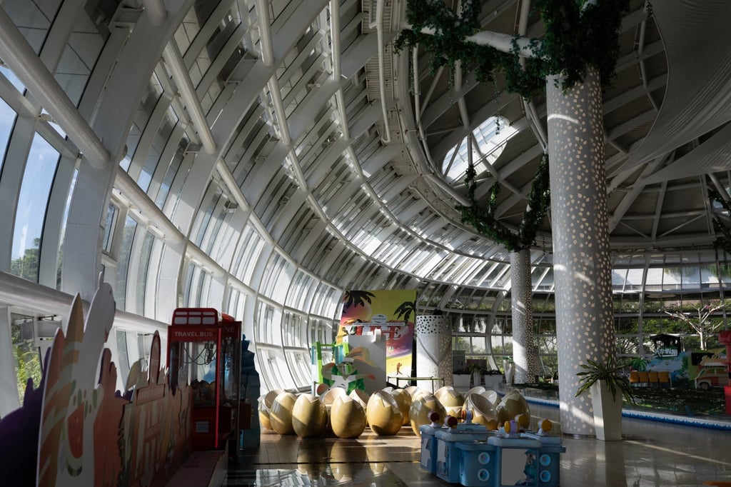 An empty sales gallery at Forest City in Johor Bahru, Malaysia. Photo: EPA-EFE An empty sales gallery at Forest City in Johor Bahru, Malaysia. Photo: EPA-EFE
