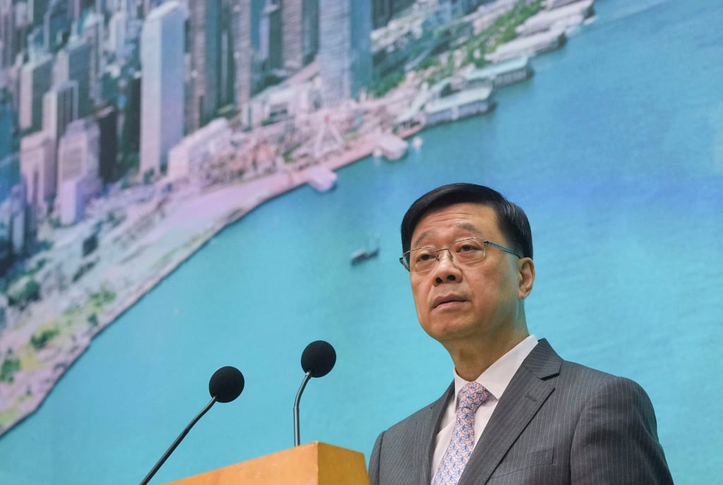 Hong Kong Chief Executive John Lee Ka-chiu condemned the bill, saying US businesses would bear the brunt of such a move. Photo: May Tse