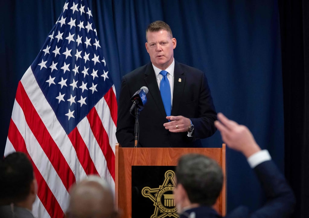 US Secret Service Acting Director Ronald Rowe speaks during a press conference in Washington on Friday. Photo: AFP US Secret Service Acting Director Ronald Rowe speaks during a press conference in Washington on Friday. Photo: AFP