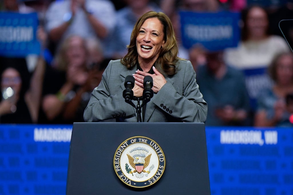Democratic presidential nominee Vice President Kamala Harris speaks at a campaign event on September 20, in Madison, Wisconsin. Photo: AP Democratic presidential nominee Vice President Kamala Harris speaks at a campaign event on September 20, in Madison, Wisconsin. Photo: AP