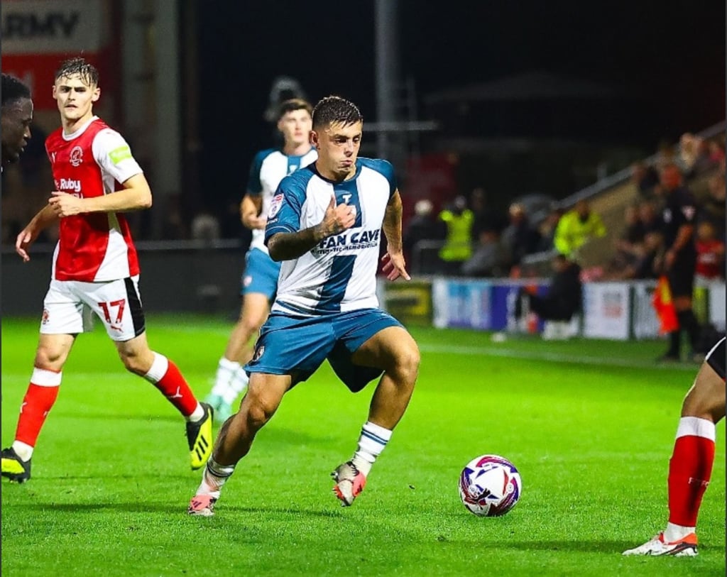 Morecambe grabbed a late equaliser to draw 2-2 away at Fleetwood Town. Photo: X/MorecambeFC