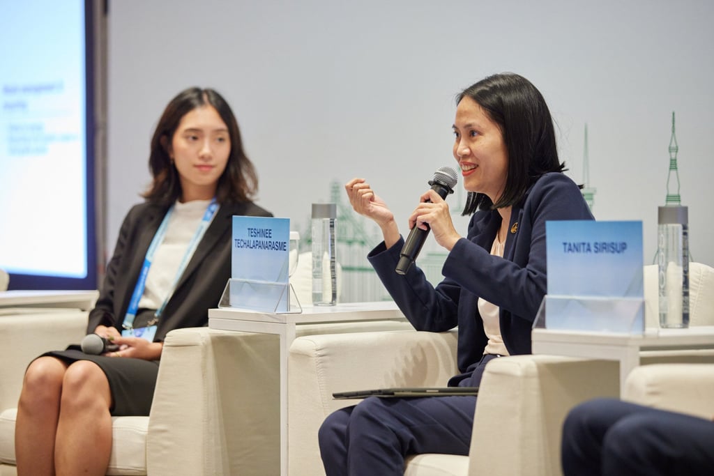 Tanita Sirisup, executive director of the Thailand Board of Investment, speaks at the Thailand Market Breakout.