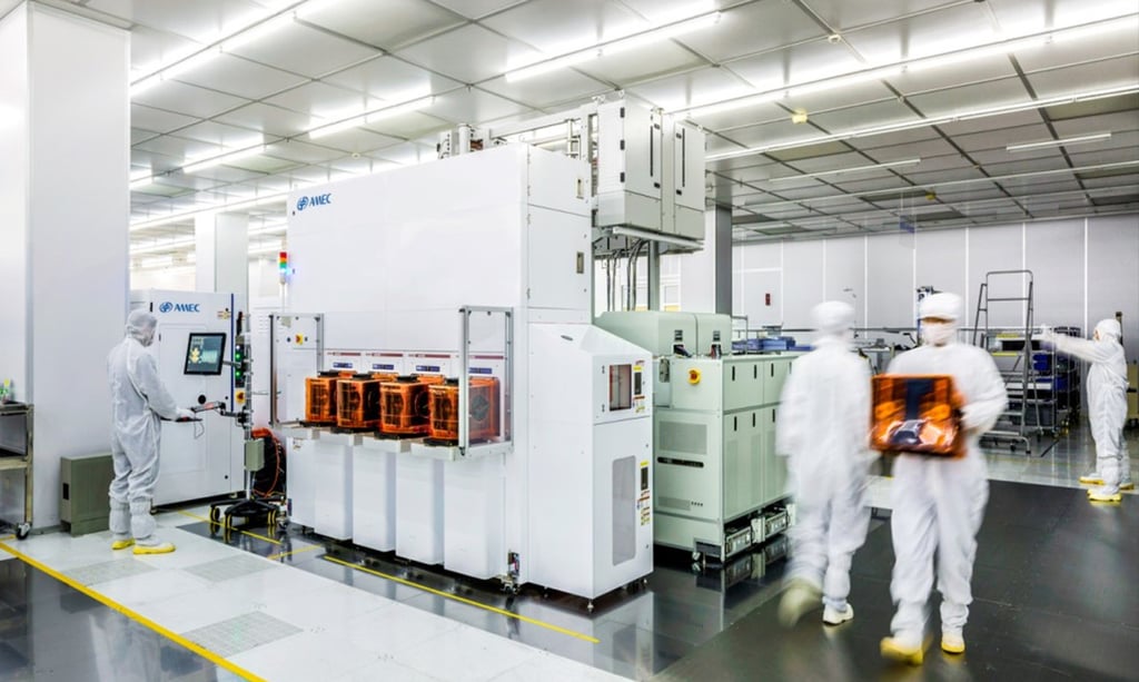 A view of the clean room at Advanced Micro-Fabrication Equipment. Photo: Handout A view of the clean room at Advanced Micro-Fabrication Equipment. Photo: Handout