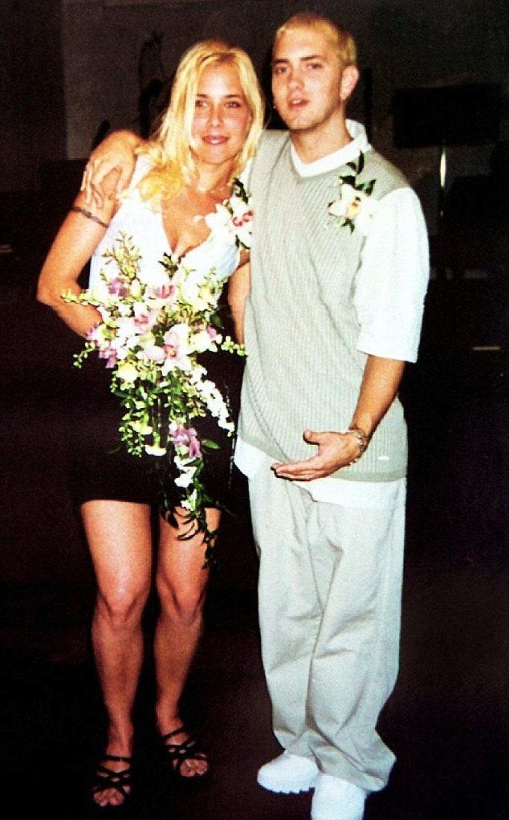 Eminem and Kim Scott first tied the knot in 1999. Photo: @PicturesEminem/X Eminem and Kim Scott first tied the knot in 1999. Photo: @PicturesEminem/X