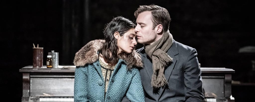Anya Chalotra and Luke Thallon in Cold War at London’s Almeida Theatre. Photo: Almeida Theatre Anya Chalotra and Luke Thallon in Cold War at London’s Almeida Theatre. Photo: Almeida Theatre