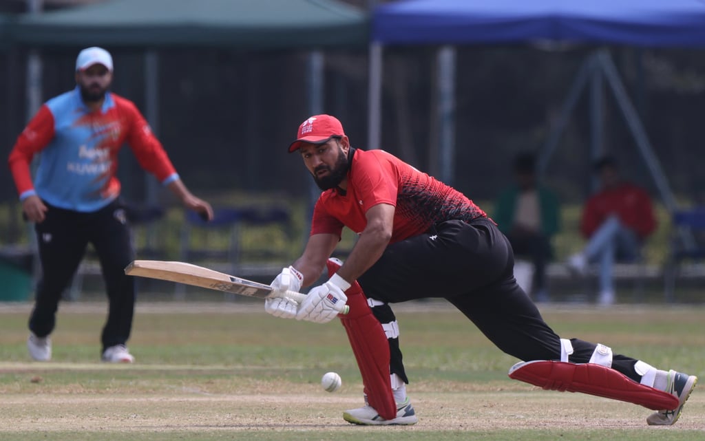Babar Hayat is flourishing after moving down the order to No 4. Photo: Jonathan Wong