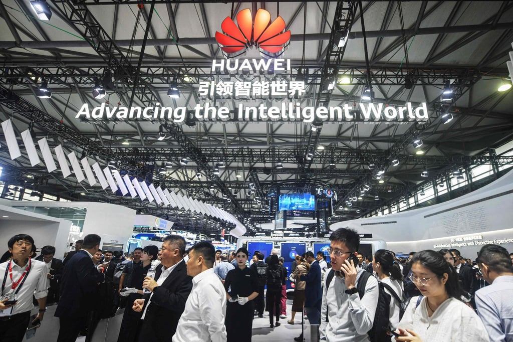 China Telecom is believed to be using chips from Huawei to train AI models. Photo: AFP
