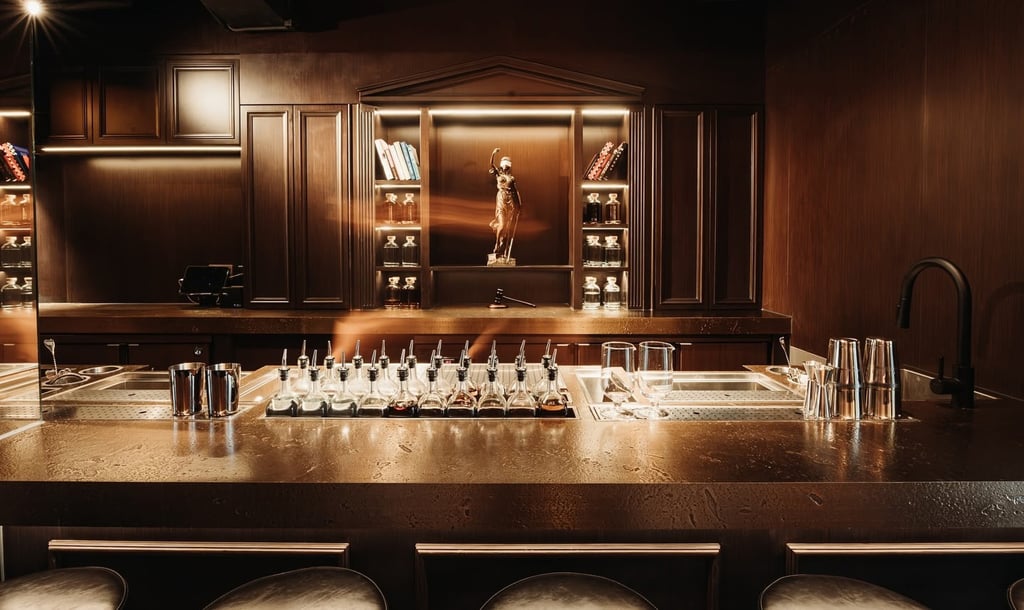 Courtroom features an eclectic mix of cocktails with a legal-themed edge. Photo: Instagram/courtroomhk