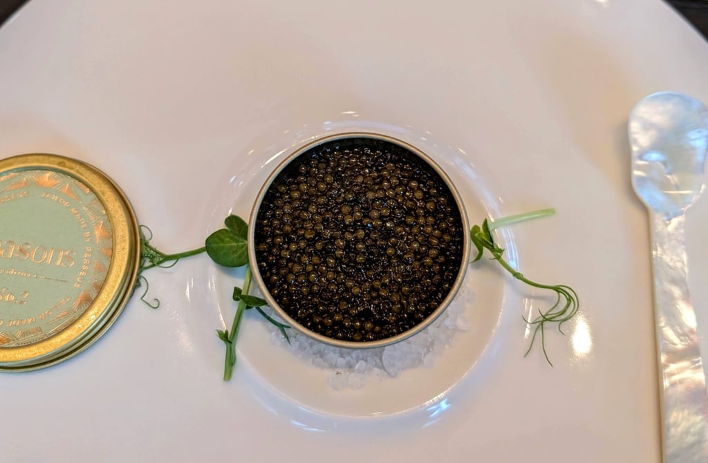 Wagyu tartare with caviar at Seasons by Olivier E, in Taipei, which chef Olivier Elzer opened in 2023 after running restaurants in Hong Kong. Photo: Lisa Cam Wagyu tartare with caviar at Seasons by Olivier E, in Taipei, which chef Olivier Elzer opened in 2023 after running restaurants in Hong Kong. Photo: Lisa Cam