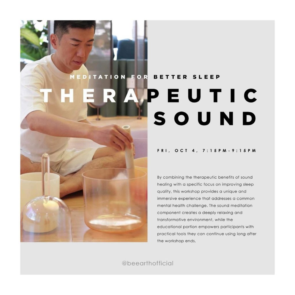 Be Earth’s Friday evening therapeutic sound workshop will include relaxing meditation and an exploration of how it can aid sleep. Photo: Be Earth