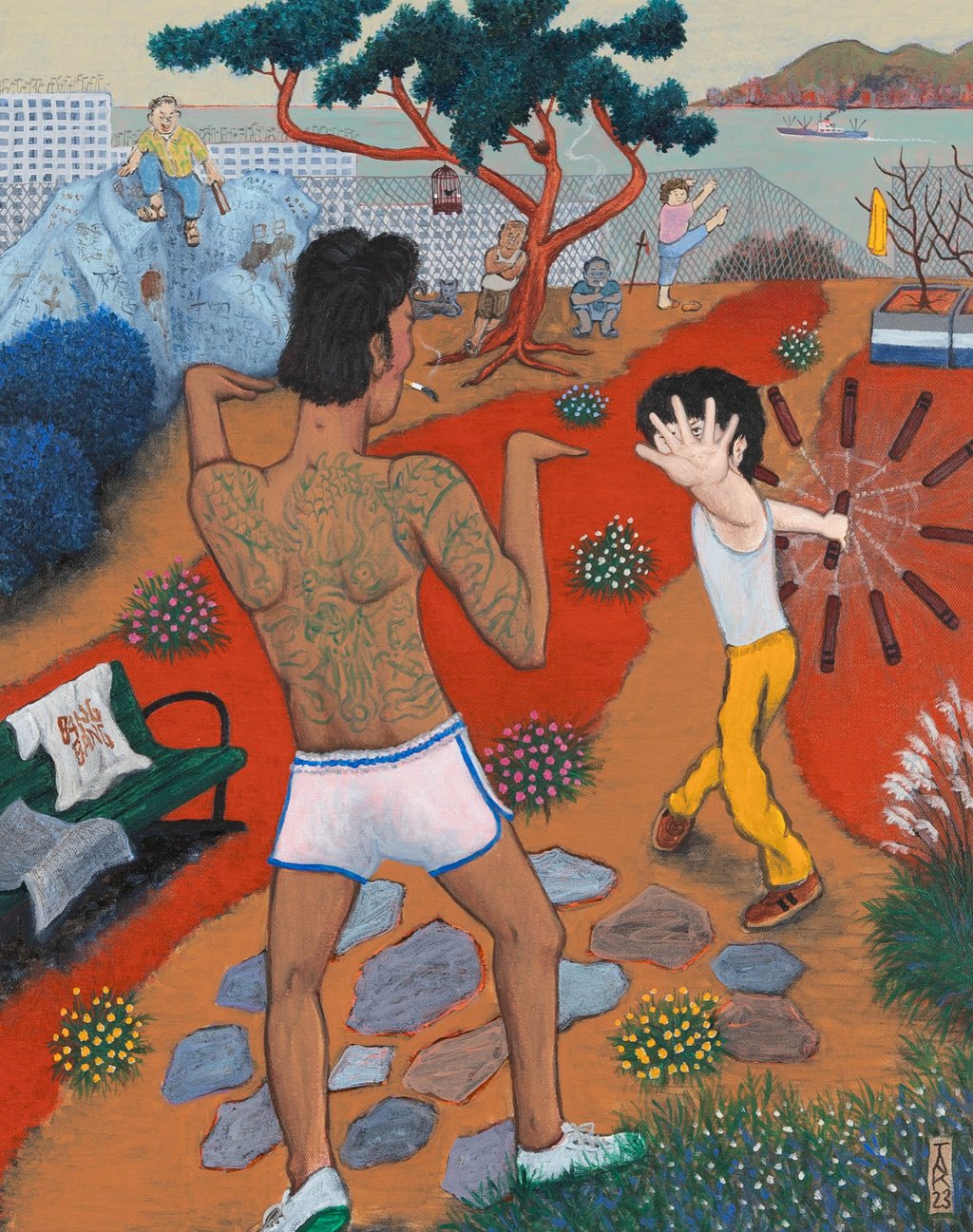 Friendly Match (2023), by Yeung Hok-tak. Photo: Yeung Hok-tak Friendly Match (2023), by Yeung Hok-tak. Photo: Yeung Hok-tak