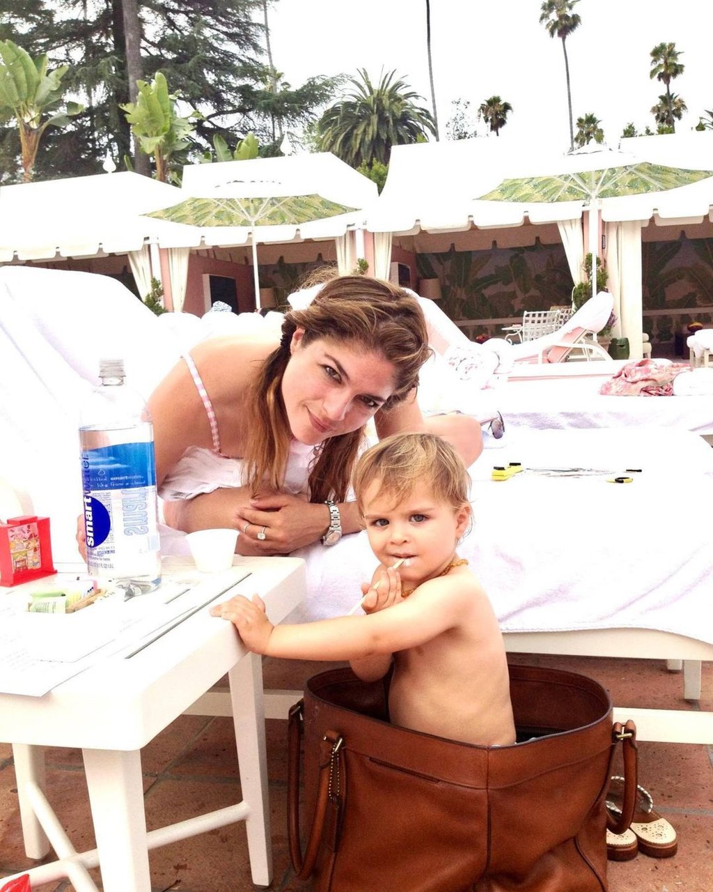 Selma Blair admitted several years ago that she’d had an extremely painful birth with Arthur Saint Bleak. Photo: @selmablair/Instagram