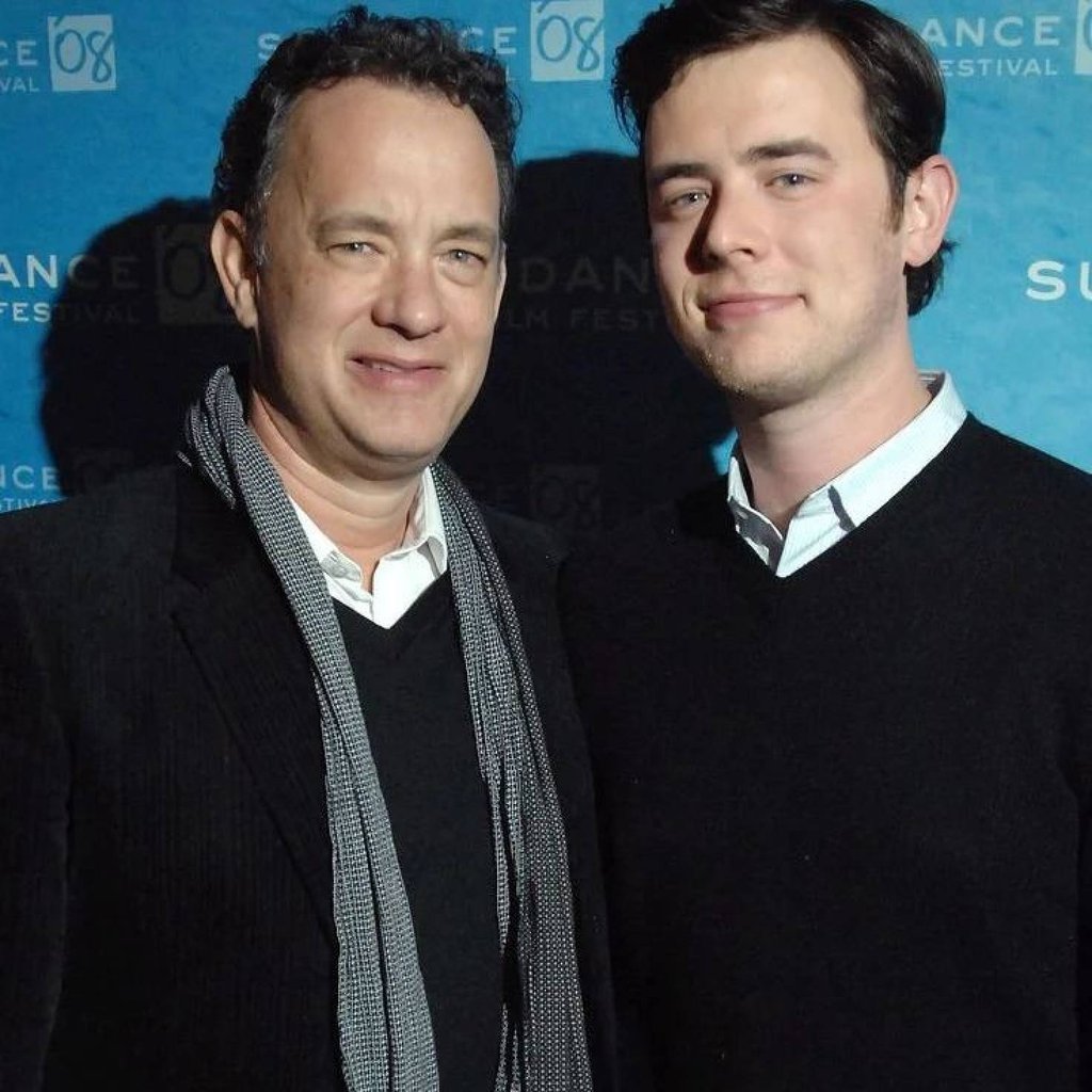 Tom Hanks and his eldest son Colin Hanks. Photo: @tom_hanks_fansite/Instagram Tom Hanks and his eldest son Colin Hanks. Photo: @tom_hanks_fansite/Instagram
