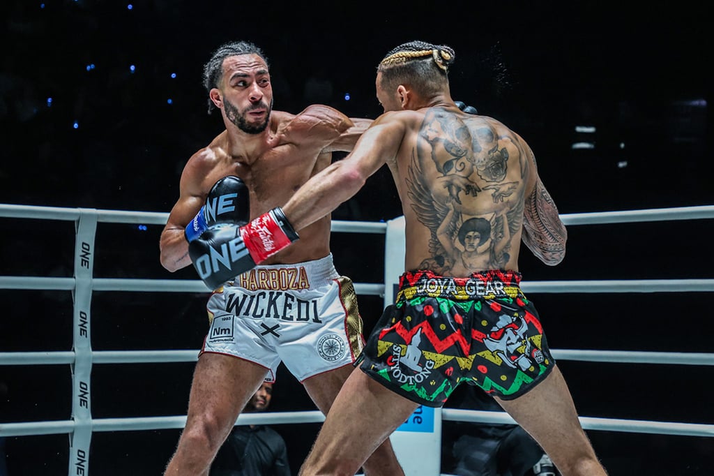 Alexis Nicolas takes on Regian Eersel in their first bout. Photo: ONE Championship