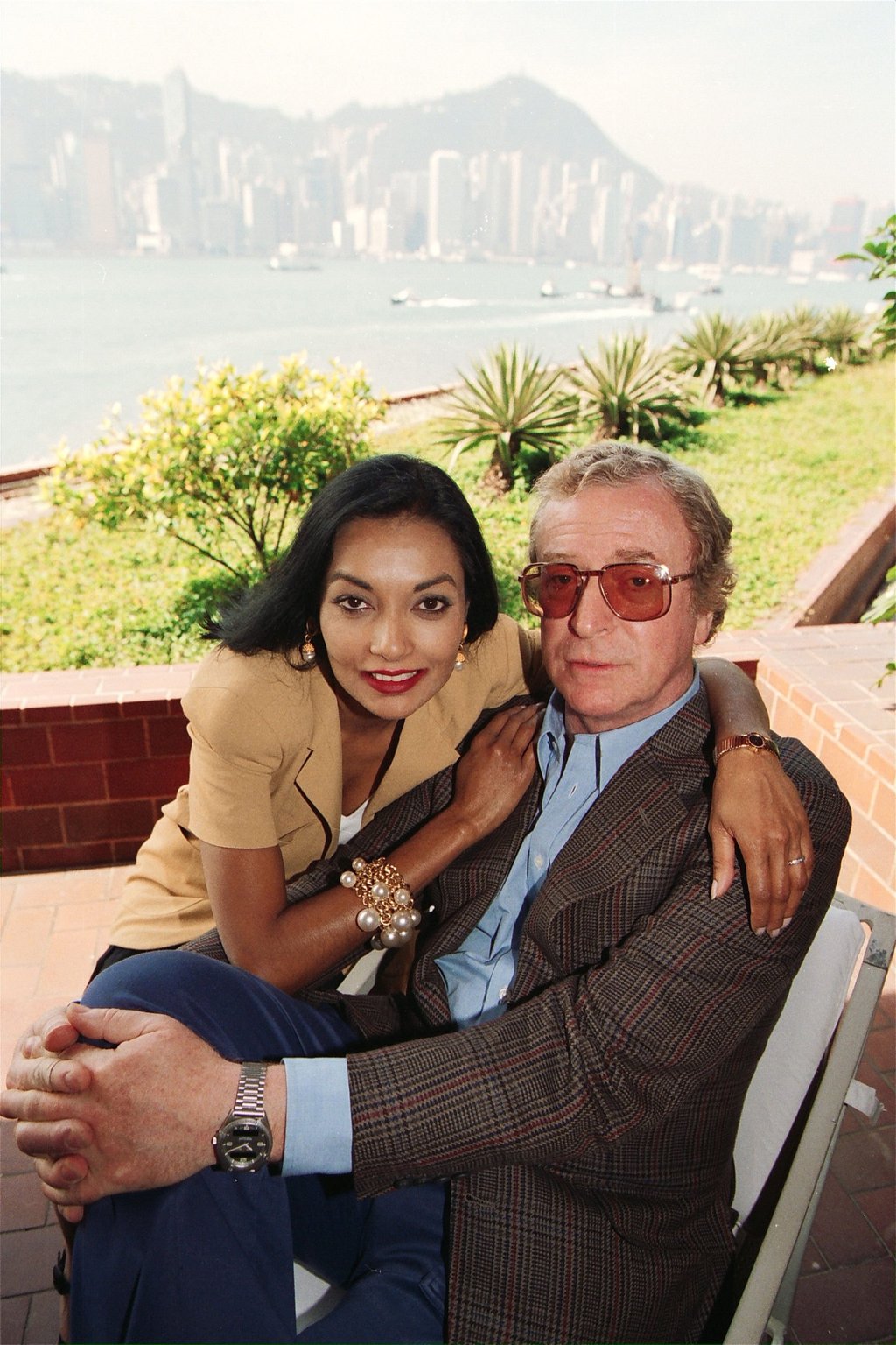 British actor Michael Caine with his wife, Shakira Caine. Photo: SCMP