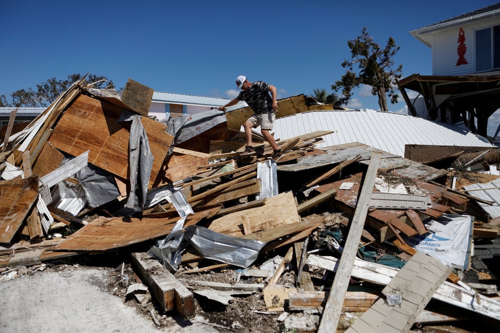 The aftermath of Hurricane Helene in Keaton Beach, Florida. Photo: Reuters The aftermath of Hurricane Helene in Keaton Beach, Florida. Photo: Reuters