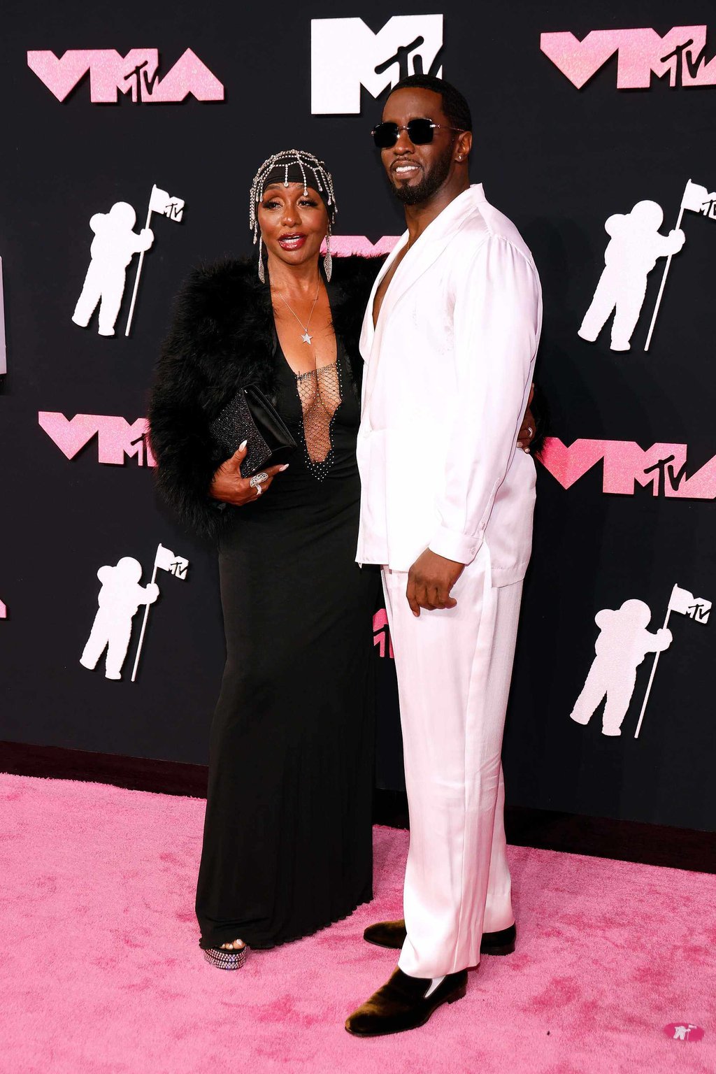 Janice Combs and Sean Combs at the 2023 MTV Video Music Awards. Photo: Getty Images