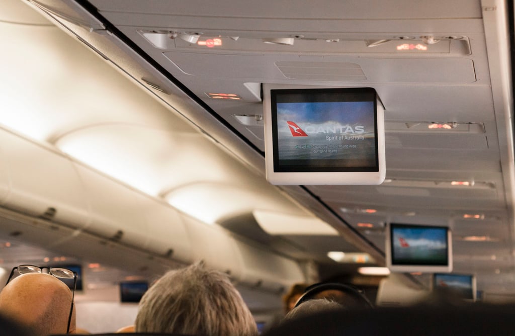 Technical problems meant individual movie selection was not available on the flight from Sydney to Haneda, leaving the crew to pick one to broadcast to the whole cabin. Photo: Shutterstock