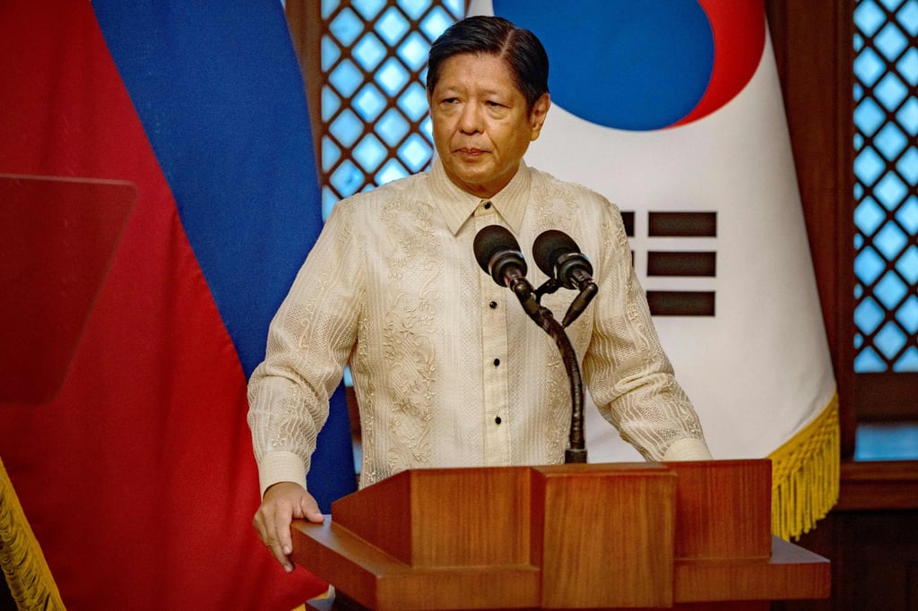 Philippine President Ferdinand Marcos Jnr said developing the nation’s defence industry would bolster economic growth. Photo: AFP