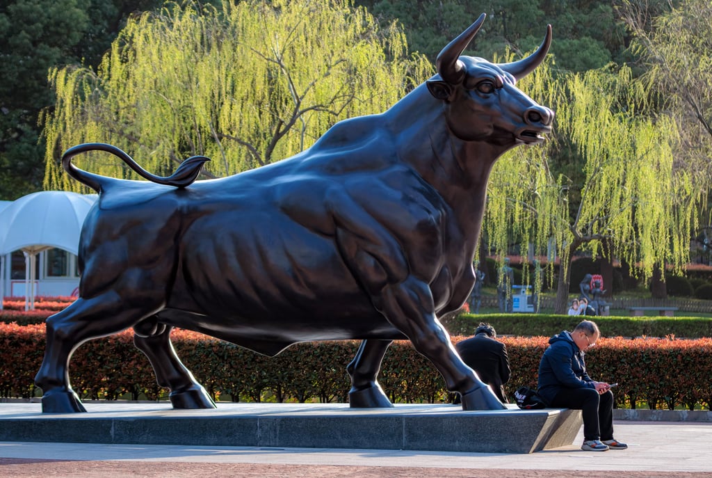 China’s onshore listed stocks soared after the markets reopened following the “golden week” holiday. Photo: EPA-EFE China’s onshore listed stocks soared after the markets reopened following the “golden week” holiday. Photo: EPA-EFE