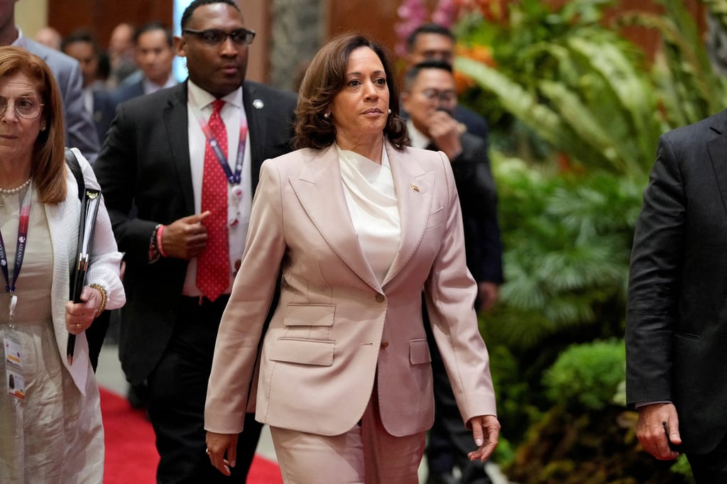 US Vice-President Kamala Harris at the Association of Southeast Asian Nations Summit in Jakarta last year. Photo: Reuters US Vice-President Kamala Harris at the Association of Southeast Asian Nations Summit in Jakarta last year. Photo: Reuters
