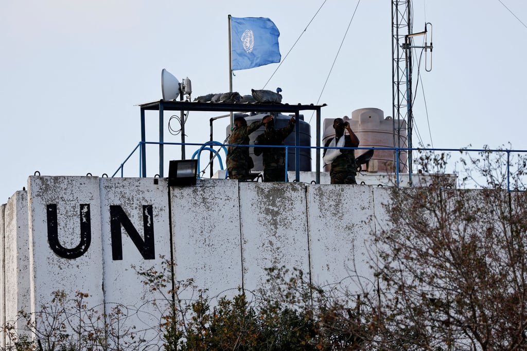 UN peacekeepers on a watchtower in southern Lebanon. File photo: Reuters UN peacekeepers on a watchtower in southern Lebanon. File photo: Reuters