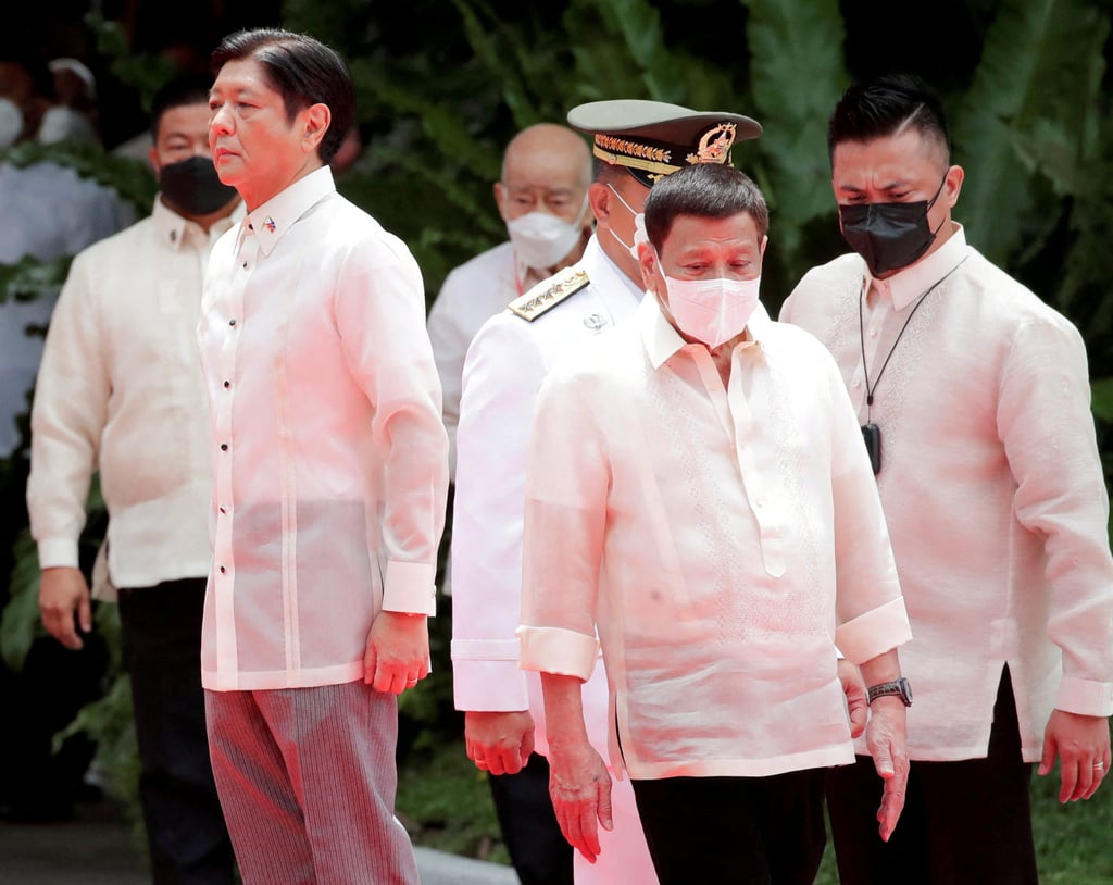 Philippine President Ferdinand Marcos Jnr (left) and former president Rodrigo Duterte. Photo: Reuters Philippine President Ferdinand Marcos Jnr (left) and former president Rodrigo Duterte. Photo: Reuters